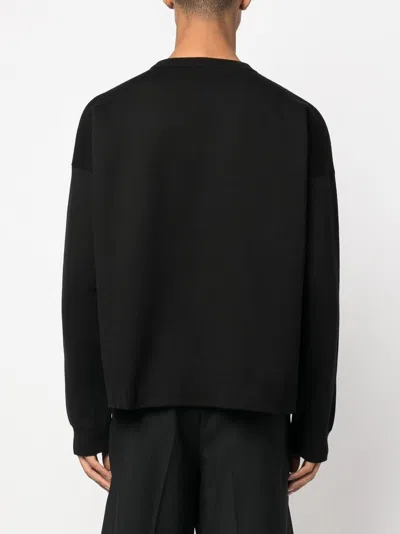 Loewe Men Anagram Cotton Blend Sweater In Multicolor