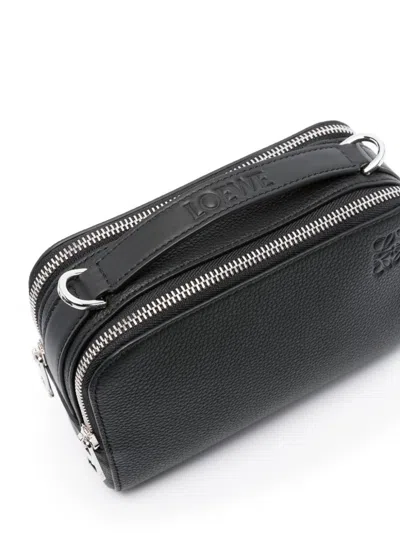 Loewe Men Mini Leather Camera Bag In Multicolor