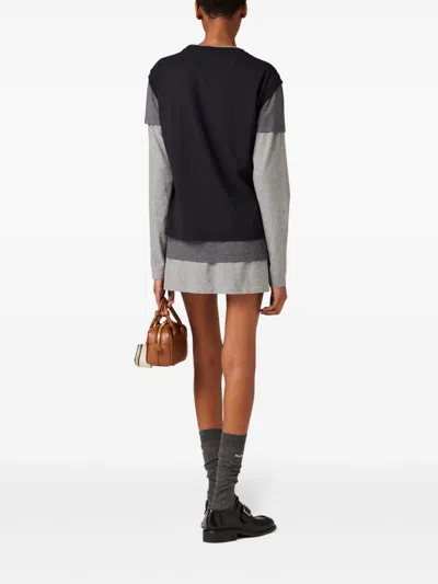 Miu Miu Set Of 3 Jersey T-shirts In Multicolor