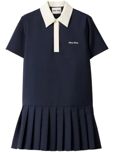 Miu Miu Women Kid Mohair Short Dress In Multicolor