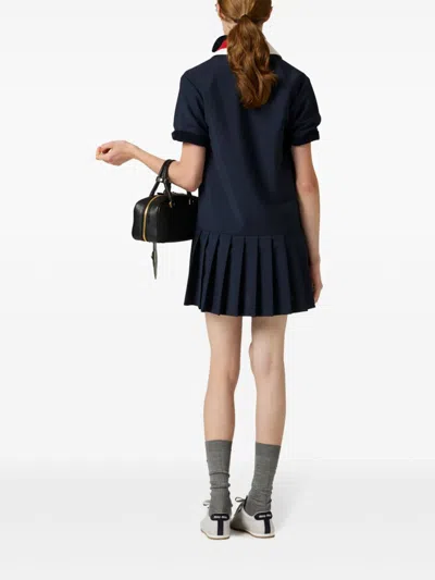 Miu Miu Women Kid Mohair Short Dress In Multicolor