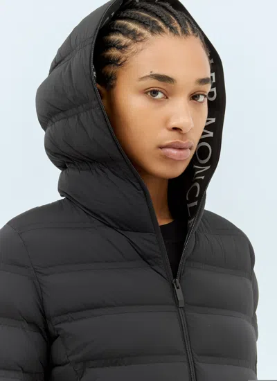 Moncler Women Alete Hooded Short Down Jacket In Black