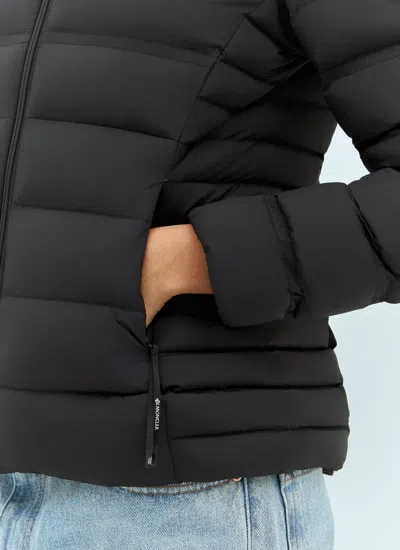 Moncler Women Alete Hooded Short Down Jacket In Black