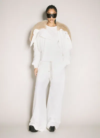 Moncler X Rick Owens Women Belas Drawstring Pants In White