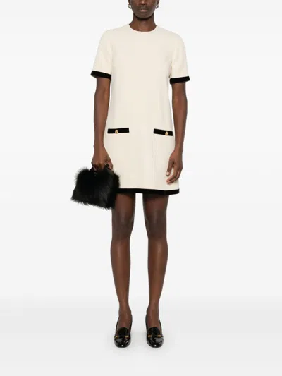 Prada Women C/fiocco Dietro Abito Corto M/c In Multicolor