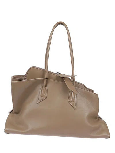 Attico The  Women La Passeggiata Leather Tote Bag In Multicolor