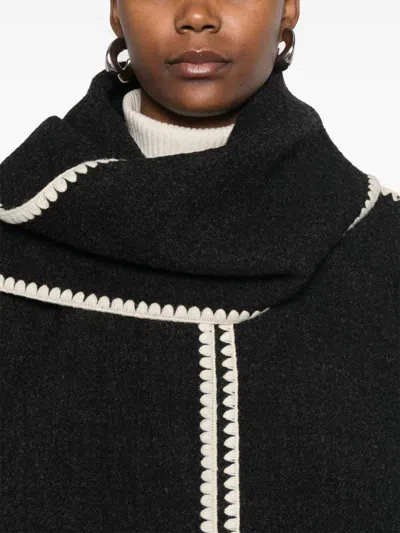 Totême Toteme Embroidered Scarf Jacket In Multicolor