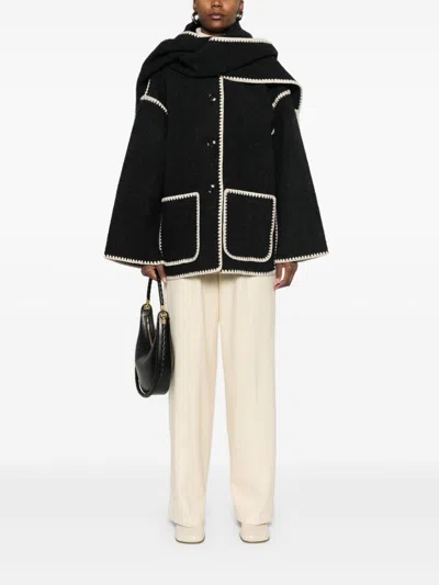 Totême Toteme Embroidered Scarf Jacket In Multicolor