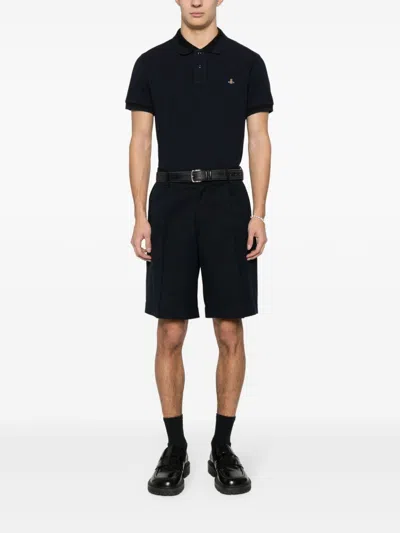 Vivienne Westwood Orb Essential Polo Shirt In Organic Cotton In Multicolor