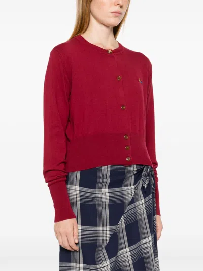 Vivienne Westwood Cotton And Cashmere Cropped Cardigan In Multicolor