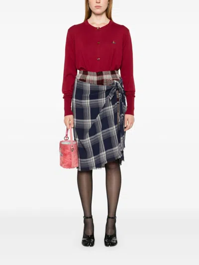 Vivienne Westwood Cotton And Cashmere Cropped Cardigan In Multicolor