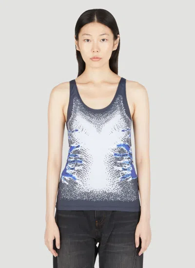 Y/project Whisker Print Tank Top In Gray
