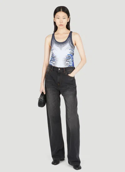 Y/project Whisker Print Tank Top In Gray