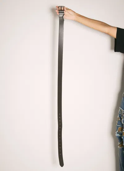 Y/project Women Y Leather Belt In Brown