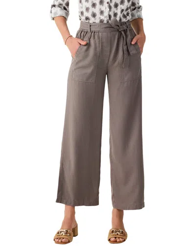 Nic + Zoe Nic+zoe Drapey Utility Wide Leg Pants In Grey