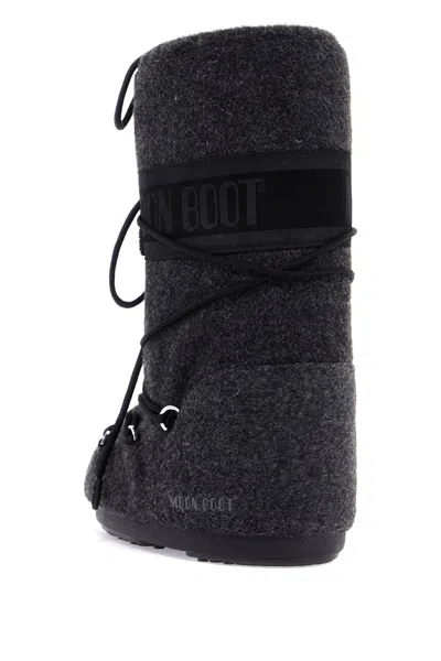 Moon Boot Icon Felt Snow Boots An In Grey