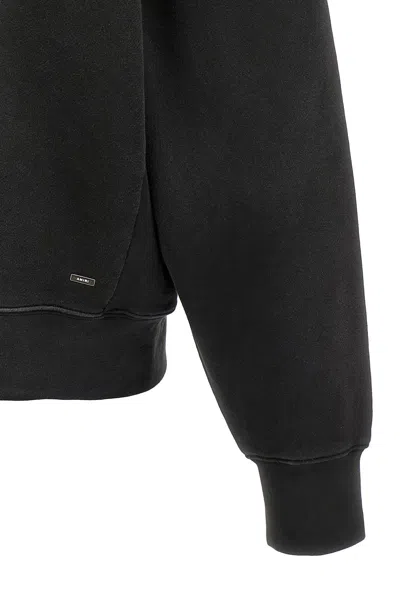 Amiri Graphic Print Hooded Sweater Kangaroo Pocket In Black