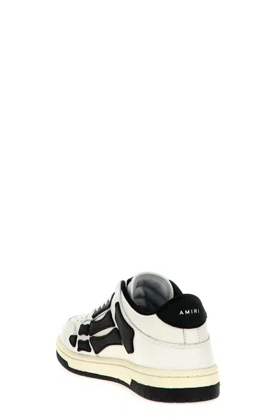 Amiri Skeleton Leather Low-top Sneakers With Distinctive Graphics In Multicolor
