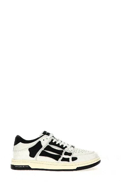 Amiri Skeleton Leather Low-top Sneakers With Distinctive Graphics In Multicolor