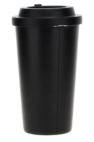 Balenciaga Cylindrical Matte Finish Morning Hour Clutch In Black