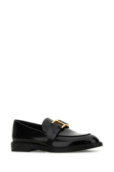 Chloé Marcie Black Brushed Calf Leather Loafer In Black