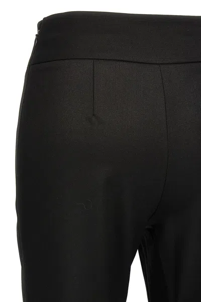 Diesel Women P-erseus Wool Blend Trousers In Black