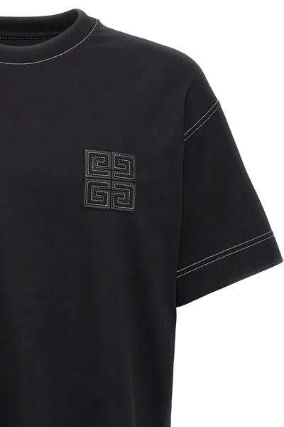 Givenchy 4g Patch Crewneck T-shirt In Black