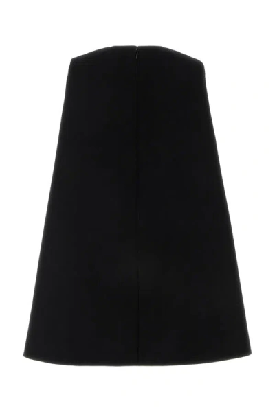 Gucci Chic Black Wool Mini Dress For Women In Black