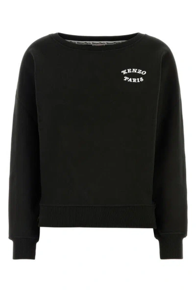 Kenzo Verdy Market Print Sweatshirt In Black