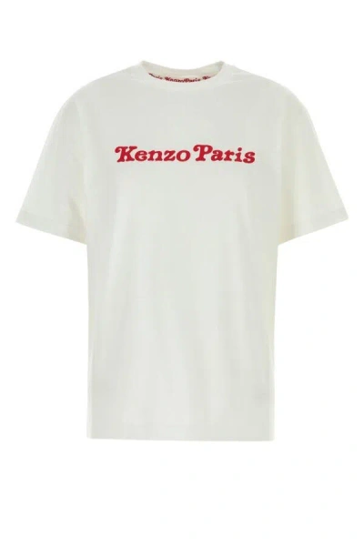 Kenzo Oversize Crew Neck Graphic Print T-shirt In Red