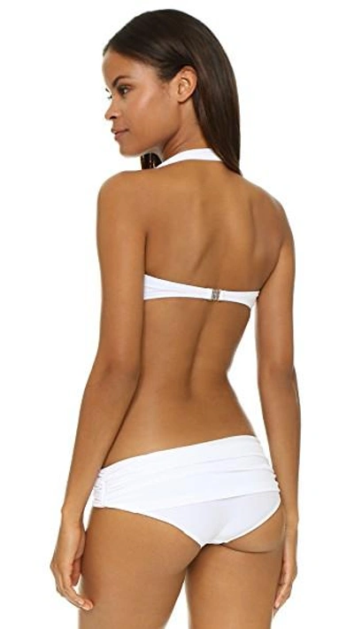Shop Norma Kamali Bill Bikini Top In White