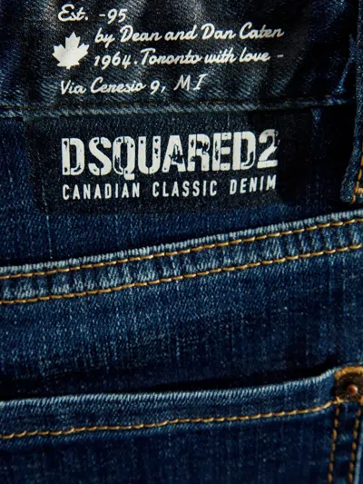 Dsquared2 Wide-leg Jeans In Blue