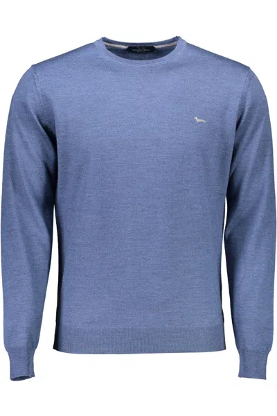 Harmont & Blaine Blue Wool Men Sweater In Blue