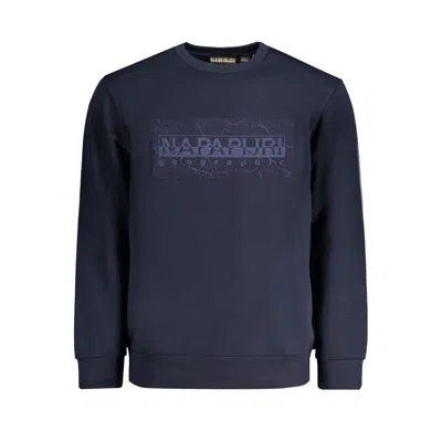 Napapijri Blue Cotton Men's Sweater In Blue