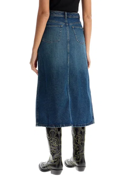 Apc 'georgia Denim Midi Skirt In