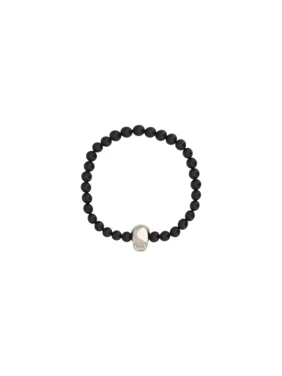 Alexander Mcqueen Men Skull Bracelet In Multicolor