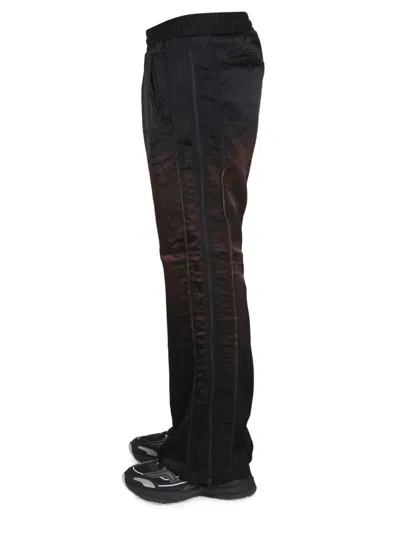 Diesel Men's Elastic Waist Pants With Side Pockets In Black