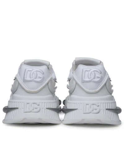 Dolce & Gabbana White Mixed-material Airmaster Sneakers In White