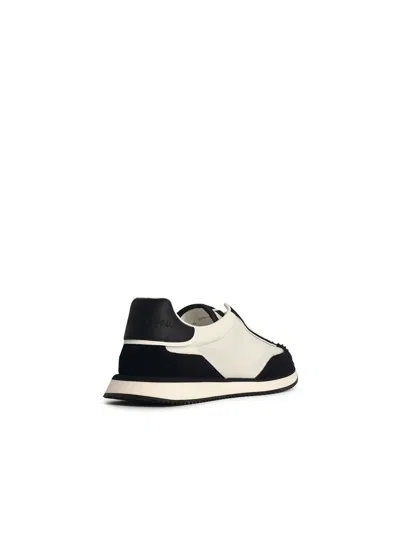 Shop Dolce & Gabbana 'cushion' White Leather Blend Sneakers Men