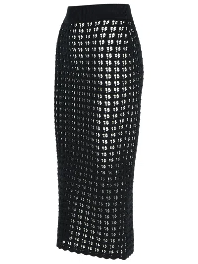 Dolce & Gabbana Black Virgin Wool Skirt In Black