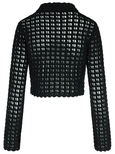 Dolce & Gabbana Wool Jacket Scalloped Edges Button Detailing In Black