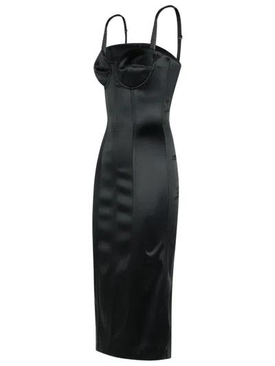 Dolce & Gabbana Dress In Black Acetate Blend In Black
