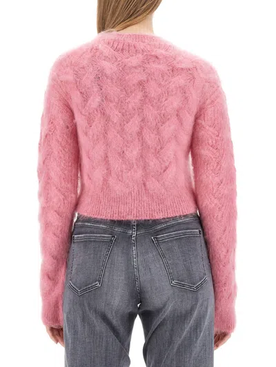 Shop Dsquared2 Dsquared Women Cropped Shirt In Pink