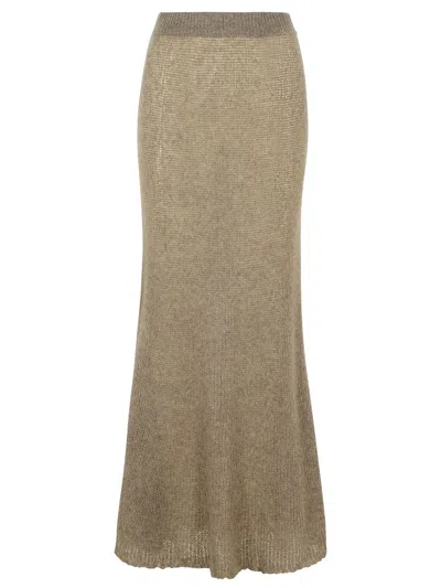 Lisa Yang 'kelsy' Long Skirt In Brown Silk Blend Women In Brown