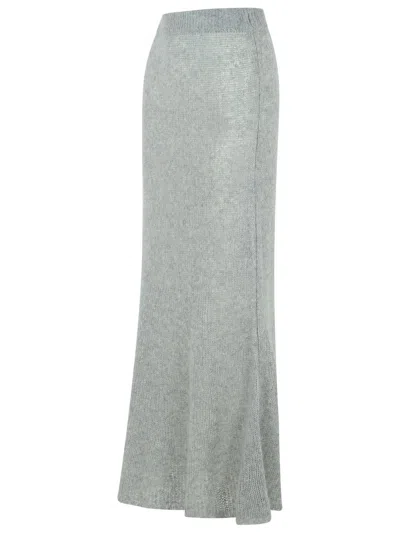 Lisa Yang Knitted Skirt In Gray