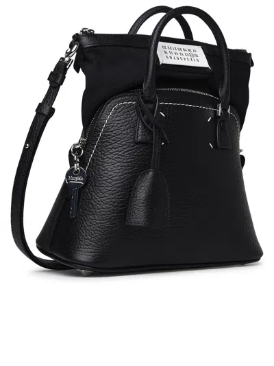 Maison Margiela 5ac Classique Micro Leather Handbag In Black
