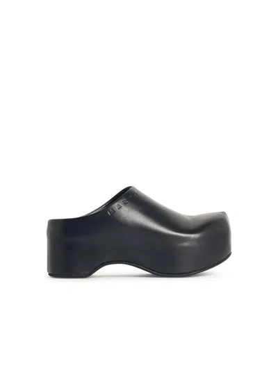 Marni Chunky Clog Sabot With In Black