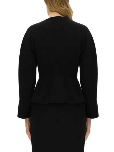 Max Mara Doublebreasted Longsleeved Jacket In Black