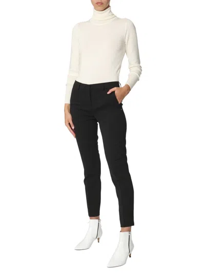 Max Mara Stella Cropped Tailored Trousers In Black