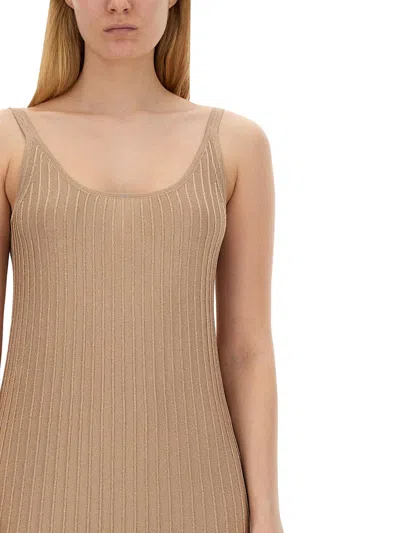 Max Mara Women "rhythm Piano" Dress In Cream